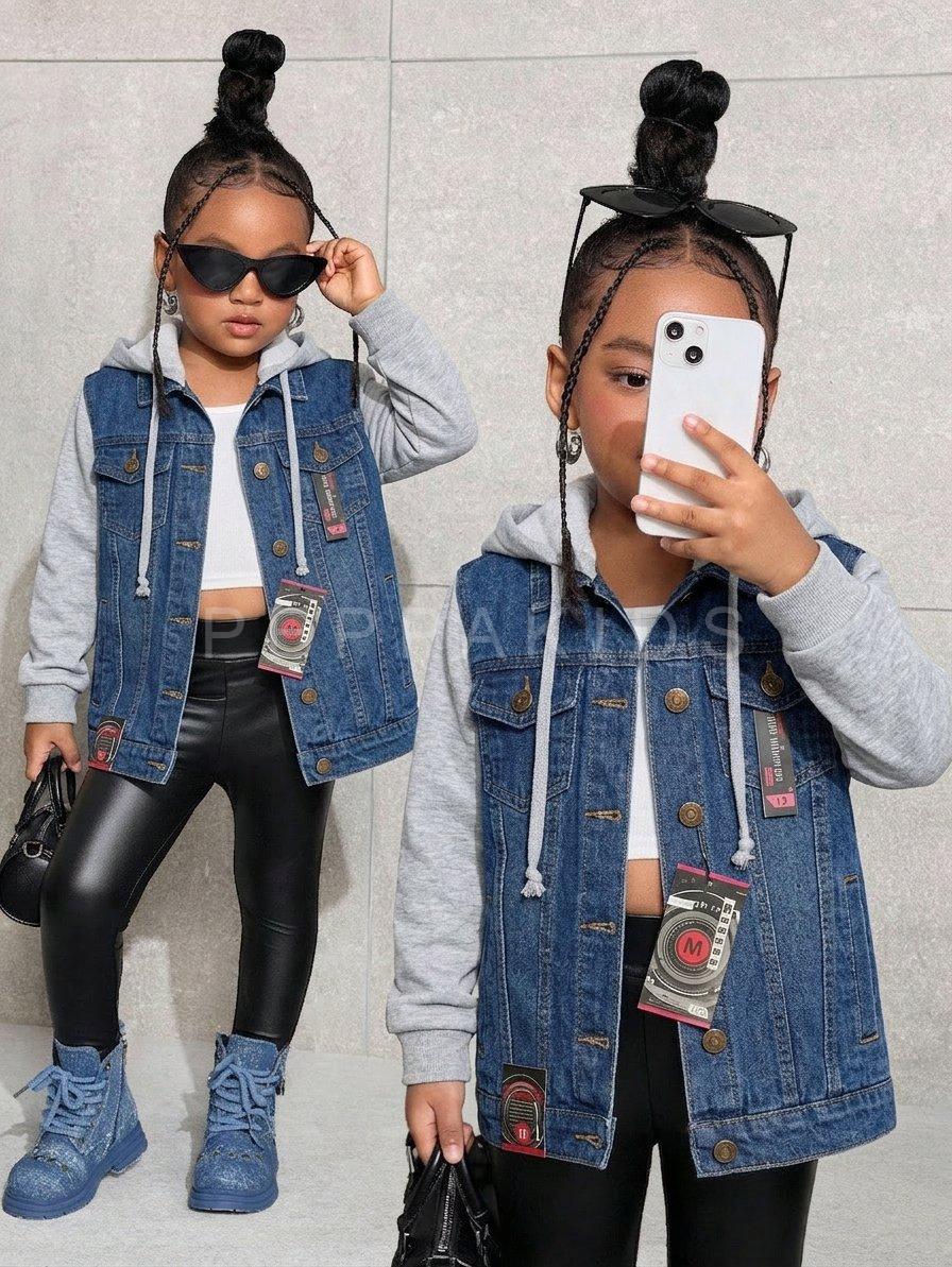 2026/03/1001169161.jpg Chaqueta de Jean Vaquera con capucha - Imagen 1