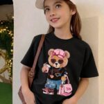 Franela estampada oso