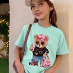 Franela estampada oso Verde