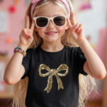 Franela con adorno de lazo