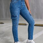 Pantalon Cargo con Brillo