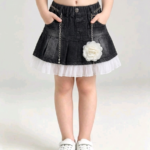 Falda de Jean Negra