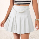 Falda Plisada Blanca