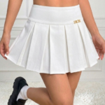 Falda Plisada Blanca Dior