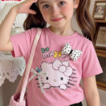 Franela de Hello Kitty Rosa