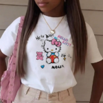 Franela de Hello Kitty Blanca