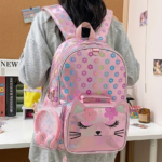 Bolso escolar gato
