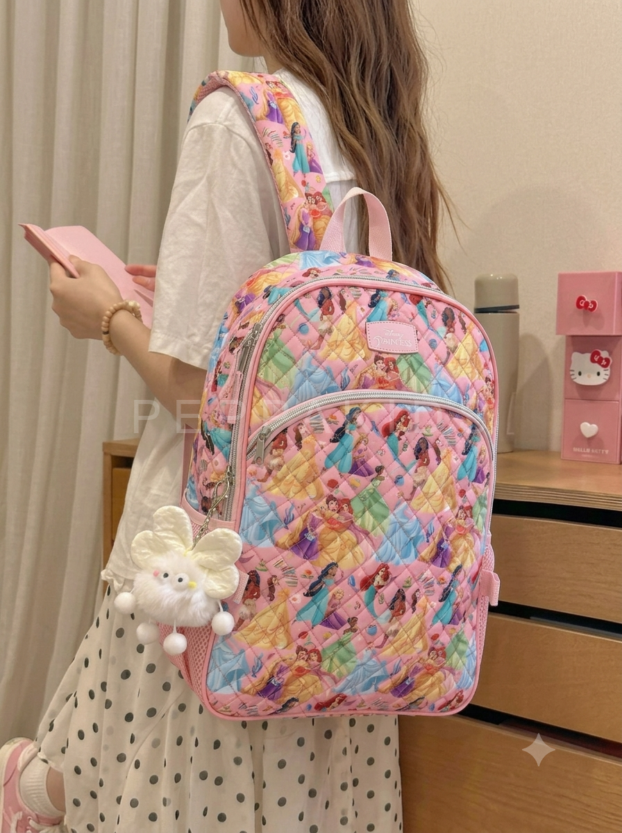 2026/08/1000311258.png Bolso escolar princesas de Disney - Imagen 1
