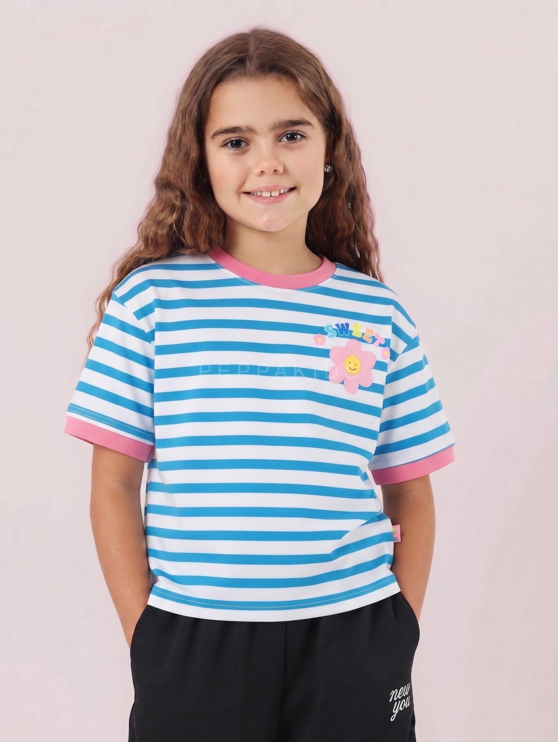 2026/10/142455.jpg Camiseta Azul rayas - Imagen 1